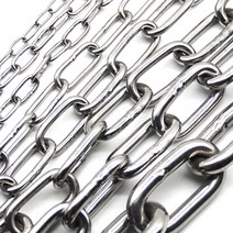 스텐체인 2mm 1M금액 SUS304 쇠사슬 주차장체인 개줄 재단가능, 스텐아이후크, 2톤