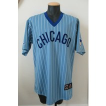 시카고 Cubs Majestic저지 Sz L Cooperstown Collection Pullover MLB Blue