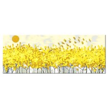 [인메이블] 약속 돈나무 8종 돈들어오는 황금 그림 거실 풍수 인테리어 대형 캔버스 액자 집들이 선물, 07. 대박약속 황금 풍경, 캔버스액자, 중형 [133x50cm]