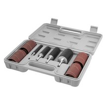 POWERTEC 71634 20피스 드릴 프레스 샌딩 드럼 키트 ¼ 및 1/8인치 섕크 포함 스핀들 샌더 슬리브 공구 운반 케이스, 20pc 드릴 프레스 샌딩 드럼 키