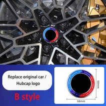 BMW 50 주년 기념 로고 액세서리 프론트 후드 엠블럼 82mm 리어 배지 74mm 휠 허브 캡 68mm 스티어링 스티커 45mm, 16.BWheel68mm4PCS
