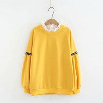 페이크 맨투맨 처리 페블럼라인 빅사이즈 여성의류 스터드 롱 소매 후드셔츠 슬림핏 YLYW8892 2693251623