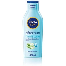 유럽 니베아 썬 케어 애프터 선 로션 400ml 선탠 후 피부 진정 효과 로션 유기농 알로에베라와 히알루론으로 48시간 보습 선크림 태닝오일 선스프레이