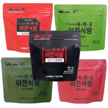 찐노마진몰 전투식량 발열 야전 등산 낚시 캠핑 식량 5종, 얼큰짬뽕비빔밥