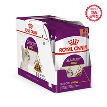 로얄캐닌 고양이파우치 센서리 그레이비 파우치 85G 3종 습식 간식, 스멜 85g 12개 (1BOX), 12개