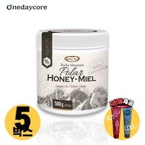 [사은품제공]캐나다 원데이코어 로키석청 꿀 500g 자연산 천연 꿀 100% 알지알지몰 RZ, 상품수량, 5개