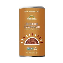 [까미마켓] Natierra 스파이시 시즈닝 믹스 토가라시 시치미 일본 향신료 블렌드 56.7g(2) (포장은 다 수 있음), [까미마켓] Shichimi Togarashi_2 Ou
