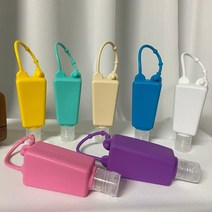 휴대용 손소독제 케이스 실리콘 기본 용기 30ml, 1개, 2. 민트