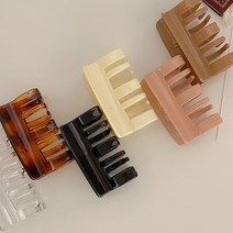 [소공원]헤어집게핀 하는법 반머리 만드는 숱많은 반묶음 작은집게핀 미니 단발 올림 긴머리 업스타일, 01.미니데일리사각스퀘어(블루)