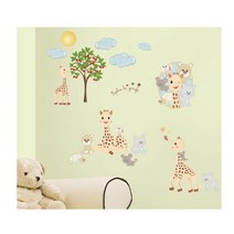 숲속동물 친구들 아이방 꾸미기시트 작은방스티커 포인트살리기, 소피더지라프기본K2863