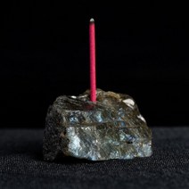 연꽃 불교초 향 촛대 캔들 절 천연 석영 스톤 홀더 치유 마노 퍼플 핑크 화이트 크리스탈 베이스 아로마 테라피 보석 장식 1 개, Feldspar