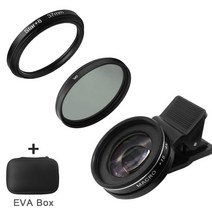 카메라렌즈 캐논 호환 렌즈 시그마 전문 사진 카메라 렌즈 37MM 30X 매크로 4K HD 아이폰 샤오미 화웨, 09 15x macro star CPL