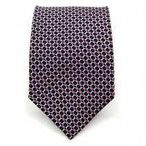 궁궐STORE 익스트리모 GENTLEANT 핑크블랙링패턴 수동 실크넥타이 궁궐