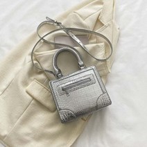 미니 크로스백 데일리 대학생 핸드백 실버 가방 _ 688699EA