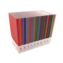 이노웍스 슬림 포켓 노트 4권 1세트 유선 노트 미싱제본 수첩 10컬러, S408심볼레드