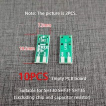 PCB기판 스위치온도 및 센서 양면 회로 스위치 보드 PCB SHT30 10 개, 한개옵션2, 02 SHT3X, 한개옵션1