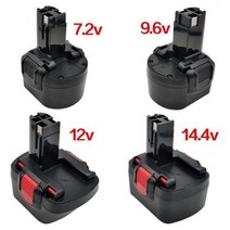 보쉬 BOSH 7.29.6v12v14.4v 충전 핸드드릴 전동 드라이버 GSR12-2 배터리, 9.6v 2.0Ah(2000밀리암페어아워)개