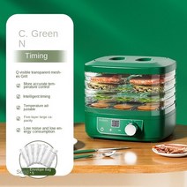 동결건조기 가정용 식품 5 겹 과일 건조기 야채 애완 동물 고기 공기 소형 EU 미국, [02] Green