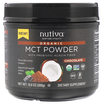 [핫딜][오늘출발][300g] 누티바 MCT오일 파우더 분말 가루 MCTOIL Mct 엠씨티 엠시티 코코넛 오일, 300g x 1개, 1개