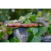 고급 우드 만년필 - (가죽케이스 서비스), 뚜껑 : 호두 몸통 : 느티