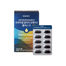 GNC 아쿠아셀 알티지 오메가3 플러스 디 (1 010mg 60캡슐 60일분), 1개