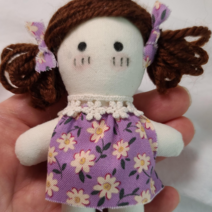 걱정인형 만들기 diy 키트, 보라