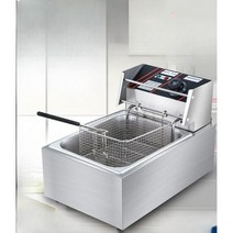 업소용튀김기 상업용 전기프라이어 치킨 커틀릿 감자 튀김 특수 기계 스테인레스, [업그레이드] 싱글 실린더 13L丨오일 실린더 핸들