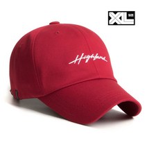 [천삼백케이] [플래토] 빅사이즈 볼캡 XL HIGHLAND CAP DARK RED