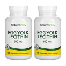 네이처스플러스 난유 캡슐 난황 레시틴 600mg 180캡슐 2통, 1개, 180정