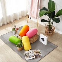 마이크로 에어볼 떡볶이베개 발 등받이 쿠션 놀이방 침대떨어짐방지 꿀잠 숙면 베개, 레드