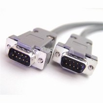 수작업 RS232 9핀 수-수 5M 크로스케이블 시리얼통신