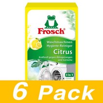 프로쉬 시트러스 3In1 세탁기 청소 세제 위생 클리너 Frosch Citrus Waschmaschinen 250G 6개