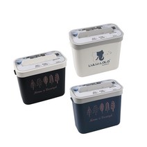 직사각 부착형 걸이형 휴지통 5679139EA, 나무-네이비