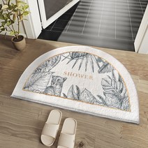 공유 감성 디자인 인테리어 발매트, 반원_치타