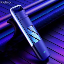 휴대용 알콜 음주측정기 USB 충전식 음주측정기 삼색표시등 비접촉 음주측정기 Riutiyo, 파란색