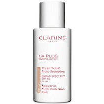 선크림 Clarins UV Plus 오염 방지 광대역 스펙트럼 틴티드 다중 보호 선크림, 2 medium