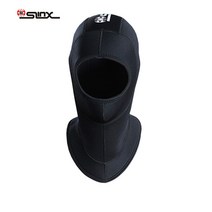 웻슈트 SLINX 남자 잠수복 5mm 네오프렌 다이빙 후드티 후드 다이빙 모자 방수 따뜻한 스노클링 모자 다이, 02 L