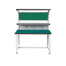 작업테이블 세공책상 공장 금속공예 악세서리 작업대, 라이트 퍼플 더블 120x60x75x130