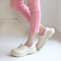 로딘스타 여성 통굽 앞막힌 따듯한 겨울 털 사무실 슬리퍼 보보