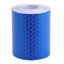 5cm * 1m 자전거 바디 반사 안전 스티커 경고 무늬 테이프 필름 스트립 액세서리, 05 Blue