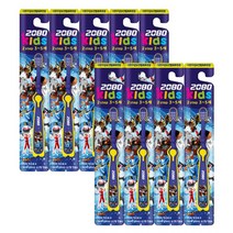 2080 키즈 또봇V 2step 3~5세 유아칫솔, 혼합색상, 1개입, 9개