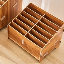원목 공간박스 다용도수납장시리스 조향대 소가구 & 수납가구 브레드박스 오일거치대 보물상자 단단한 나무 다중 격자 분류 데스크탑 나무 상자, 메이플 색상 60 그리드