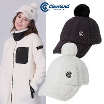 [클리브랜드골프] FUR방울 플리스 보아 여성 방한 모자골프용품골프모자_CGKWCP231p, CGKWCP231 차콜그레이