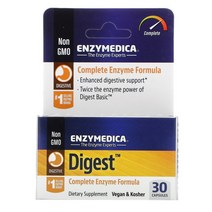Enzymedica 다이제스트 콤플리트 효소 포뮬라 30 정 356146, 30 개