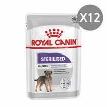 강아지 파우치 85g 12P 수술후 체중관리 습식 사료, 단일, 본품 ◈180007211◈