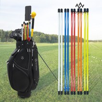 조그만골프 조그만 골프 얼라이먼트스틱 얼라인먼트스틱 2 pcs 방향 각도 스윙 연습기 고급케이스, 1set, 3단 스틱 : 옐로우 (낱개2개-1세트)