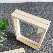 사진 액자 소형 대형 인테리어 거실 나무 그림 프레임 양면 Aycrlic 식물 표본 압착 꽃 말린 잎 디스플레이 테이블 장식, 01 wood color, 20.3X25.5cm 10inch