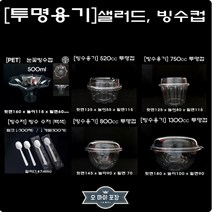 빙수용기 빙수그릇 520cc 750cc 800cc 1000cc 1300cc 투명빙수용기 소량 100개세트, 750cc 100개세트