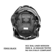방탄헬멧 방탄모 군용헬멧 전투헬멧 UHMWPE 탄도 볼트리스 하이 컷 레벨 IIIA 헬멧, M-L(54-60cm), FDK03 Black