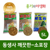옹기와야생화 동생사 소립 5L 가루제거 깨끗한 소포장, 1개